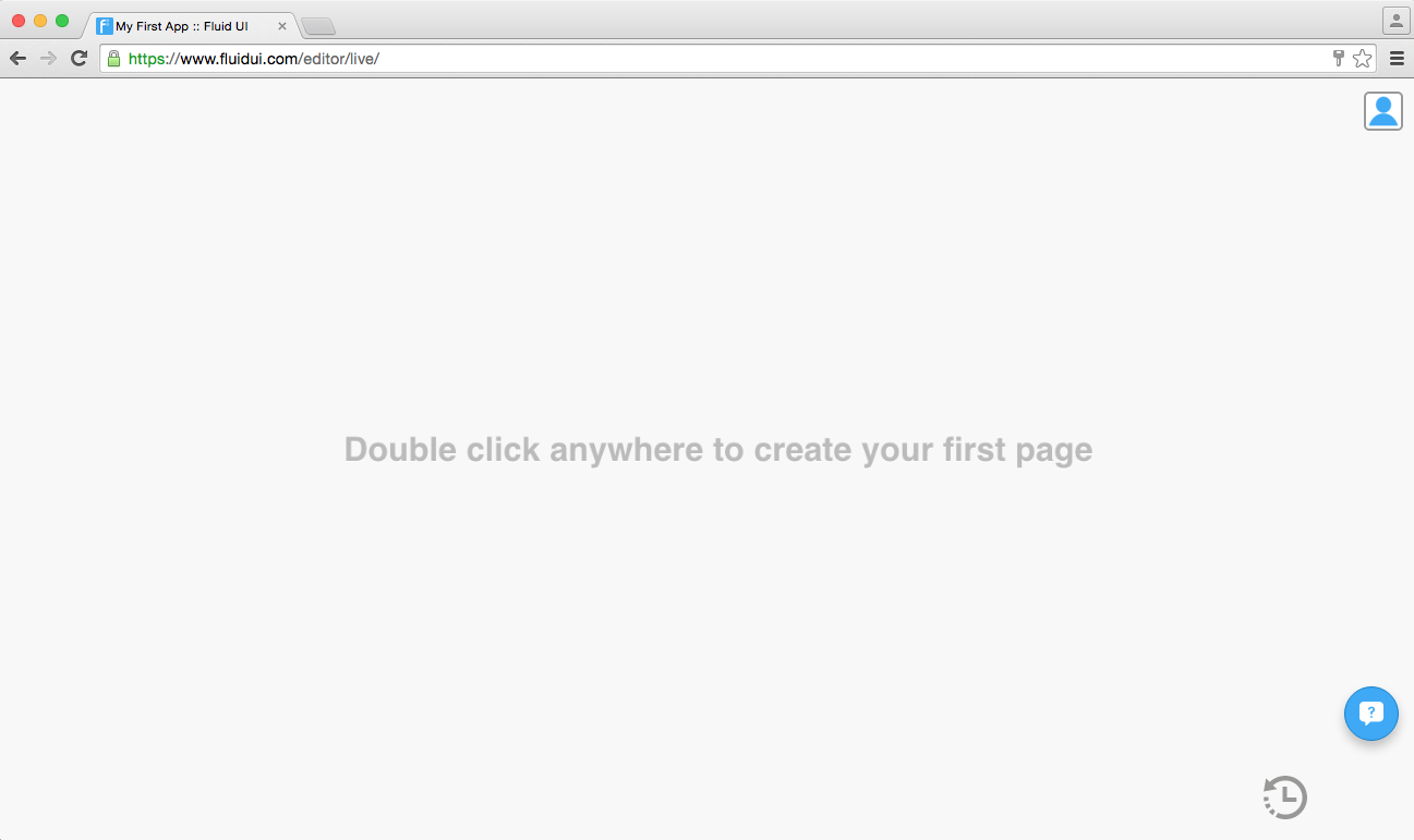 Double-click anywhere to create a page